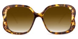 Hanley Geometric Tortoise Sunglasses0