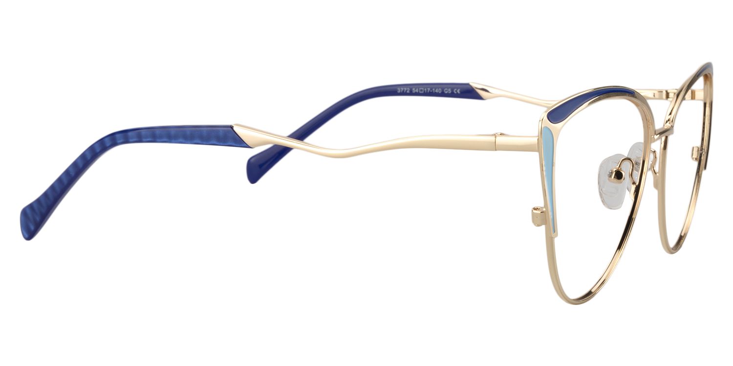 Cat Eye Blue Glasses | Zeelool Glasses4