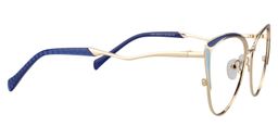 Celestine Cat Eye Blue Glasses4
