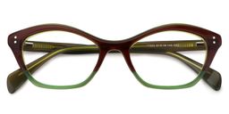 Carter Cat Eye Green Glasses1