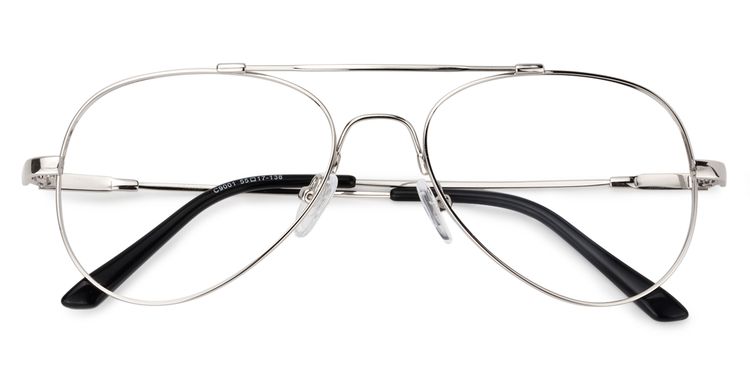 Chaima Aviator Silver Glasses