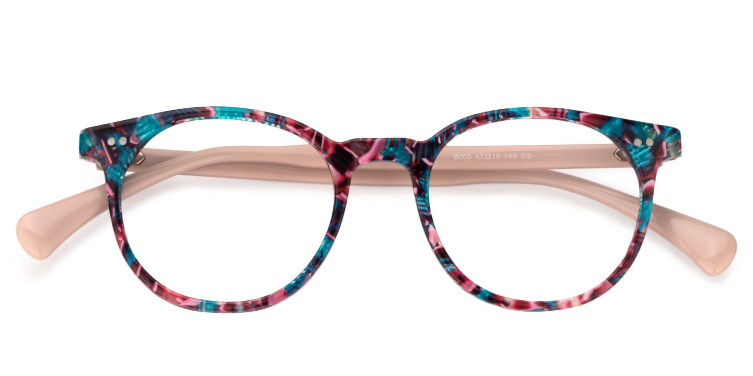 Round Floral Glasses | Zeelool Glasses1