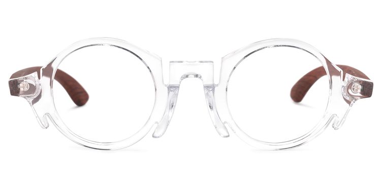 Charlie Round Clear Glasses