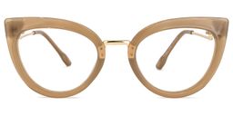 Scardecchio Cateye Brown Glasses0