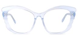 Irina Cateye Blue Glasses0