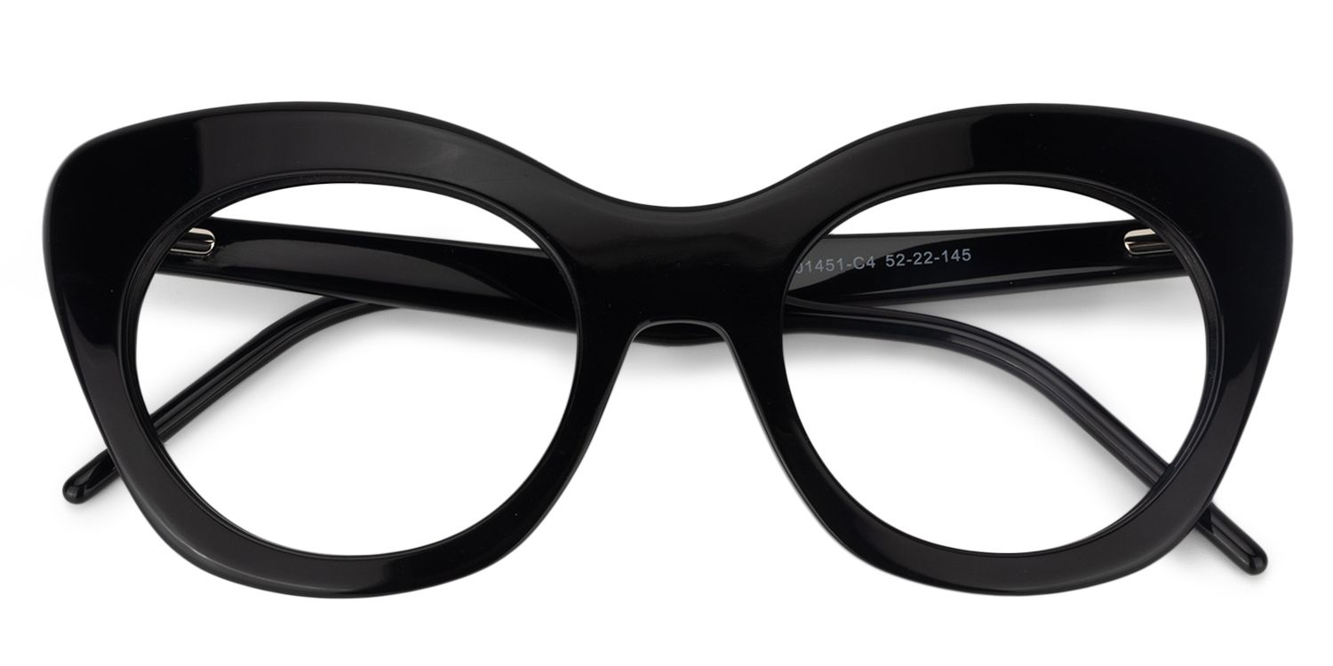 Cat-eye Black Glasses | Zeelool Glasses1