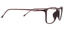 Astrid Rectangle Brown Glasses4