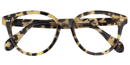 Quincy Oval Light Amber Glasses1