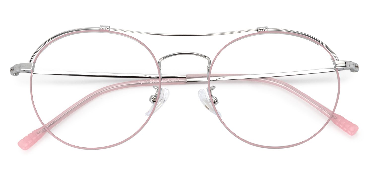 Aviator Pink Glasses | Zeelool Glasses1