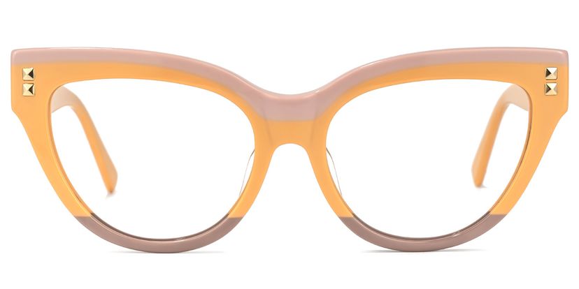 Cascata Cateye Earthy-Yellow Glasses