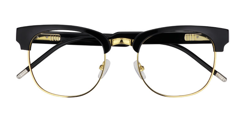 Browline Black Glasses | Zeelool Eyeglass Frames1