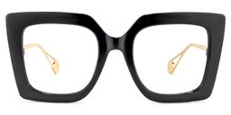 Qatar Black Square Glasses1