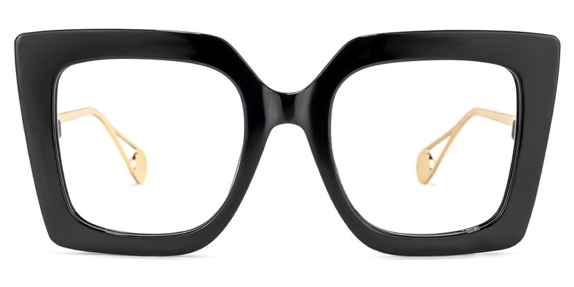Qatar Black Square Glasses
