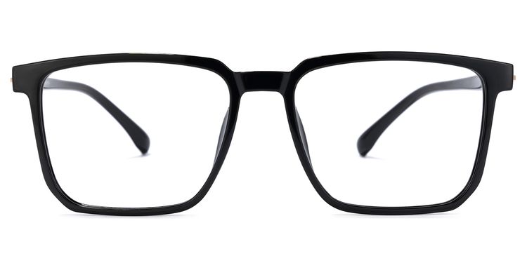 Zavala Rectangle Black Glasses