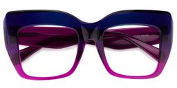 Charmaine Cat Eye Purple Glasses1