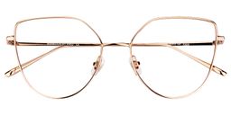 Ariel Cat Eye Gold Glasses1