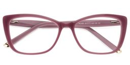 Charo Cat Eye Amaranth Glasses1