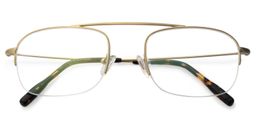 Chase Rectangle Gold Glasses1