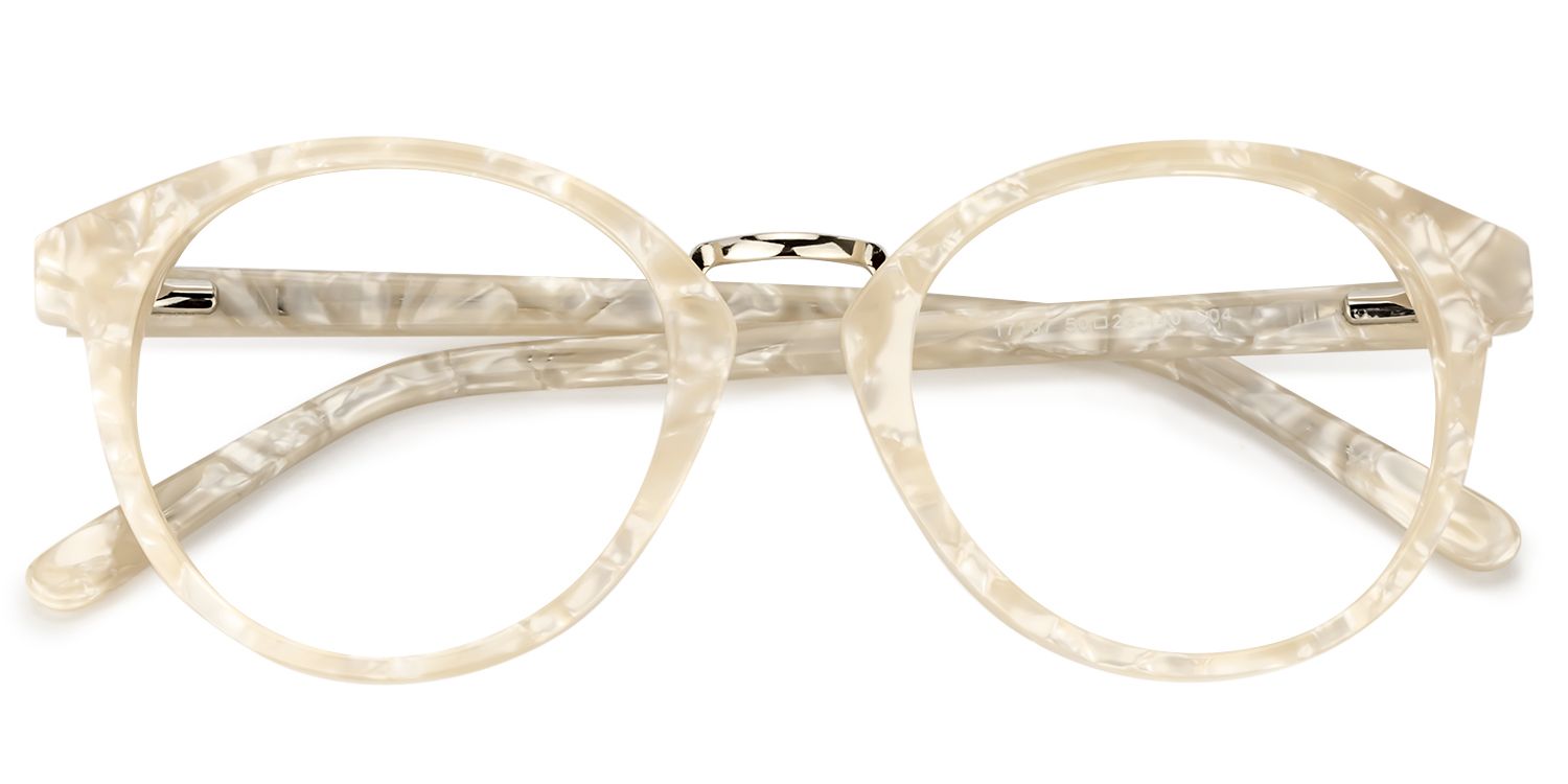 Round Beige Glasses | Zeelool Glasses1