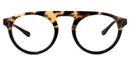 Pinky Round Black Glasses0