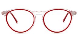 Snacky Round Red Glasses0