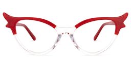 Judy Cat Eye Red Glasses1