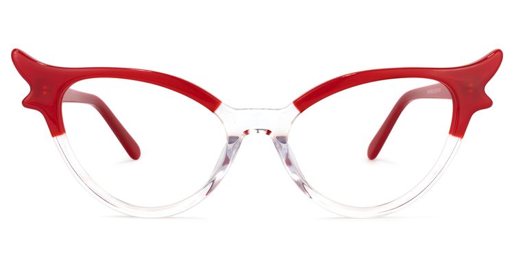 Judy Cat Eye Red Glasses