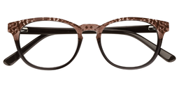 Charlotte Round Brown Glasses1