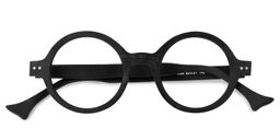 Christina Round Black Glasses1