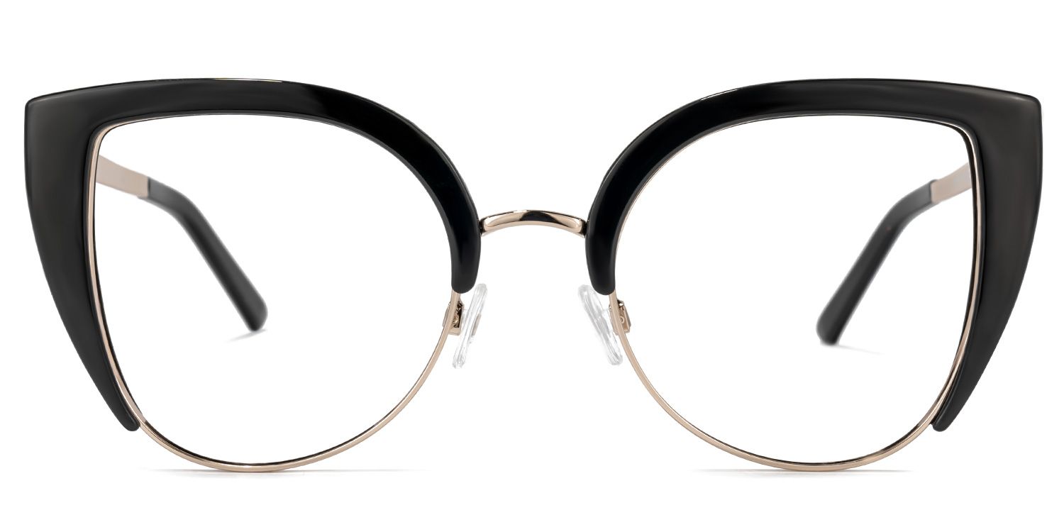 Brewer Cateye Black Frame Glasses | Zeelool Optical0