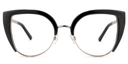 Brewer Black Cat eye Glasses0