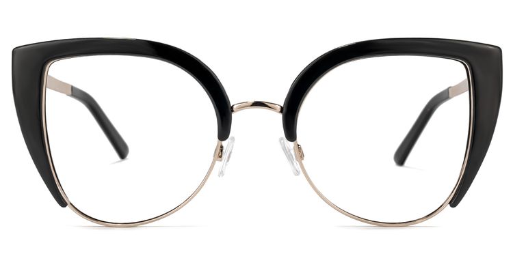 Brewer Black Cat eye Glasses