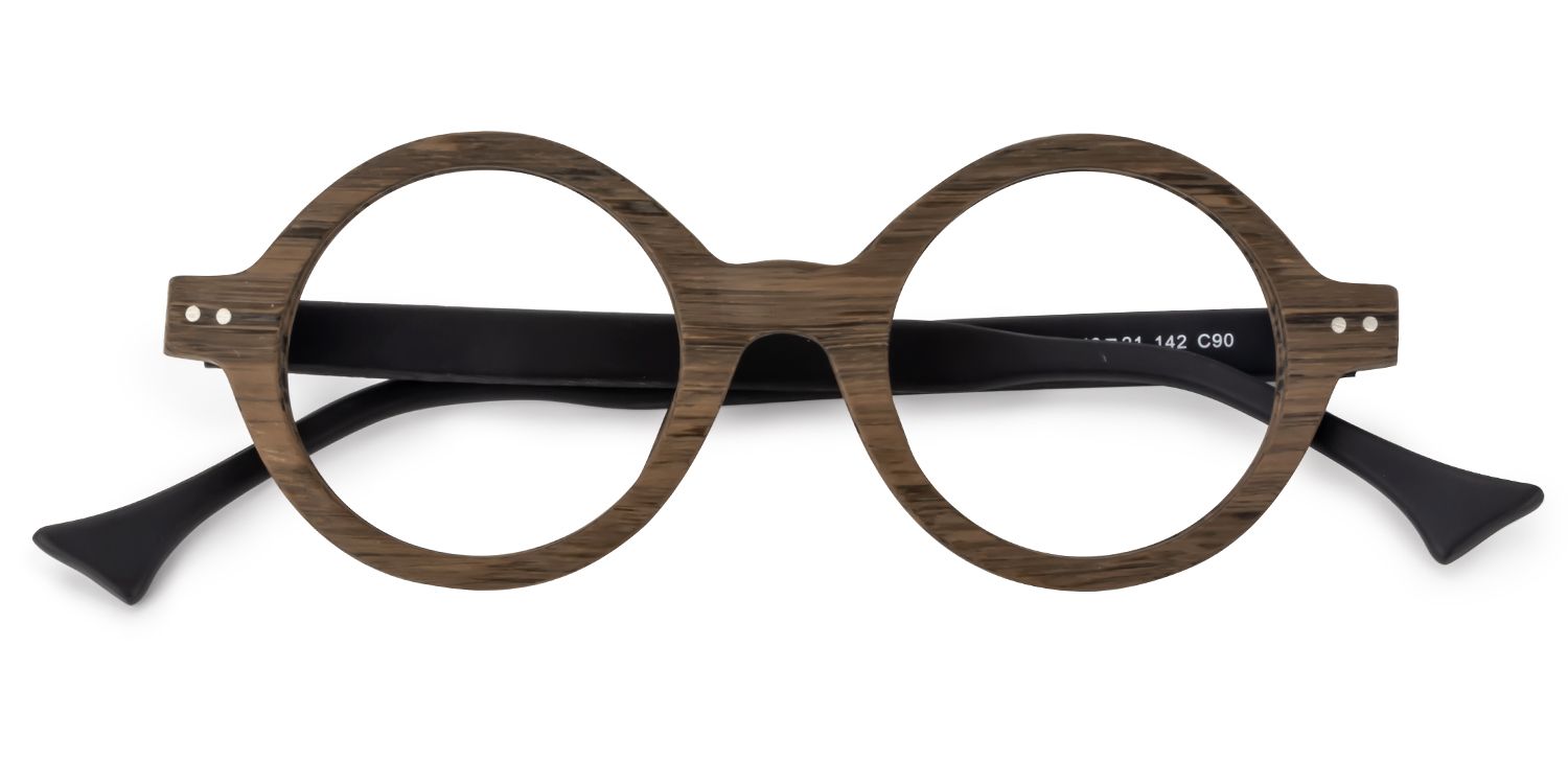 Round Wood Glasses | Zeelool Glasses1
