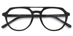 Clara Aviator Black Glasses1