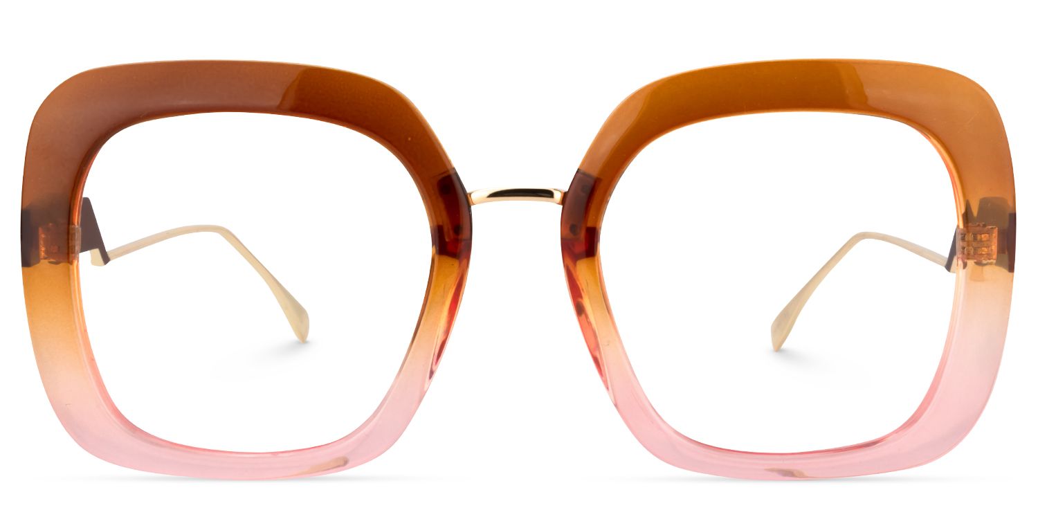 Square Earthy Yellow Glasses | Zeelool Glasses0