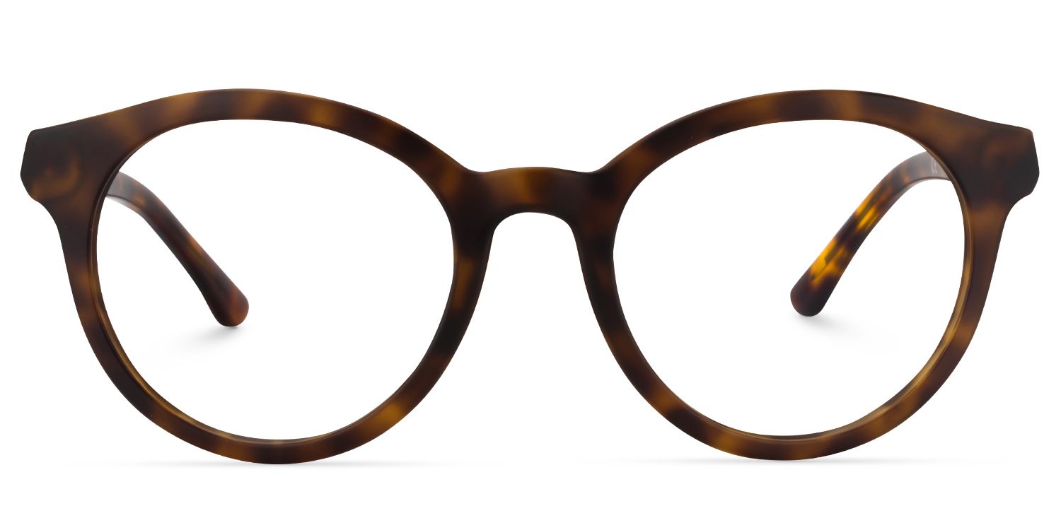 Round Yellow-Tortoise Glasses | Zeelool Glasses0