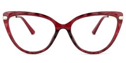 Lucas Cateye Red Glasses0