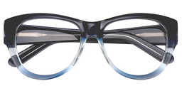 Isaac Round Dark Blue Glasses1