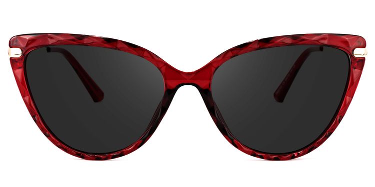 Lucas Red Cat eye Sunglasses