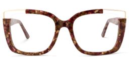 Dortch Square Red-Floral Glasses0