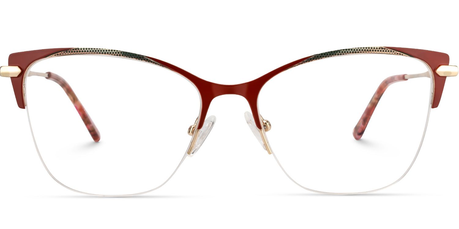Cat Eye Red Glasses | Zeelool Glasses0