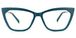 Denise Cateye Peacock-Blue Glasses0