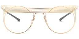 Lydia Round Gold Glasses0