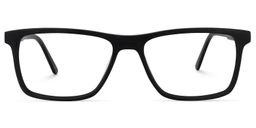 Daniel Rectangle Black Glasses0