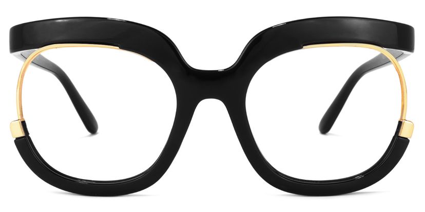 Darice Black Round Glasses
