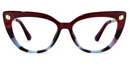 Mendoza Cateye Red Glasses0