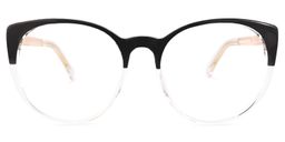 Manley Cateye Black-Clear Glasses0