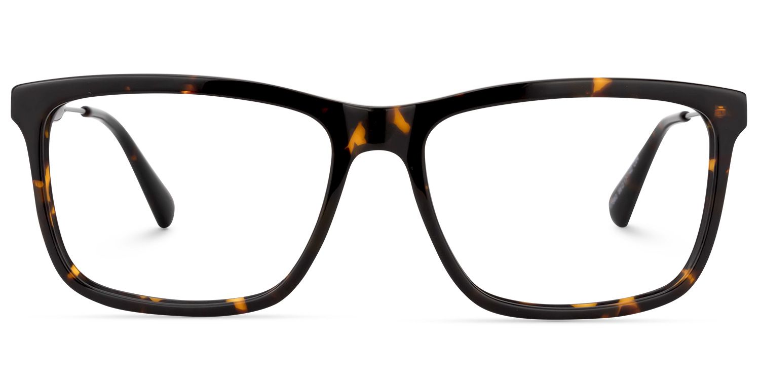Rectangle Yellow-Tortoise Glasses | Zeelool Glasses0