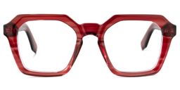 Fullen Square Red Glasses0