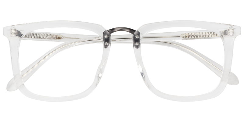 Rectangle Clear Glasses | Zeelool Prescription Glasses1